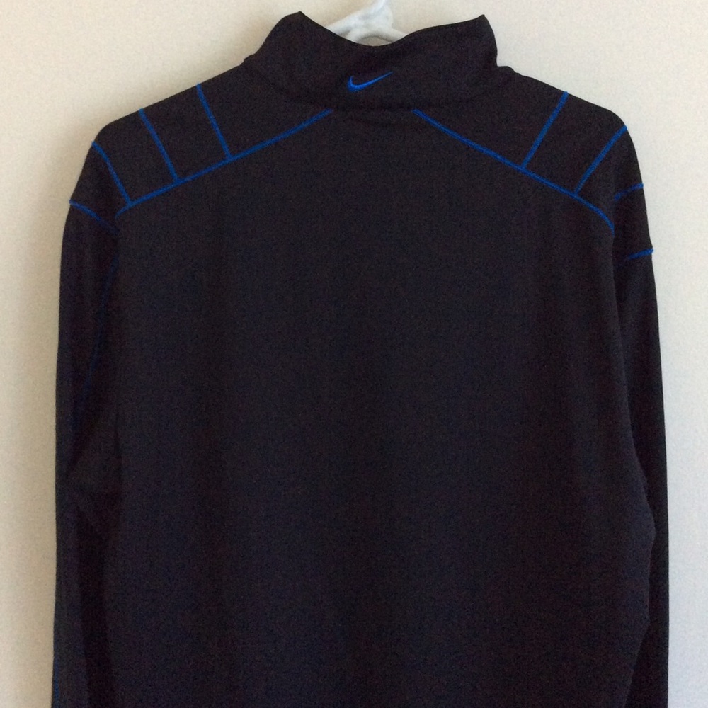 Nike Men’s Black/Blue Dri-FIT Quarter Zip - Picture 6 of 7